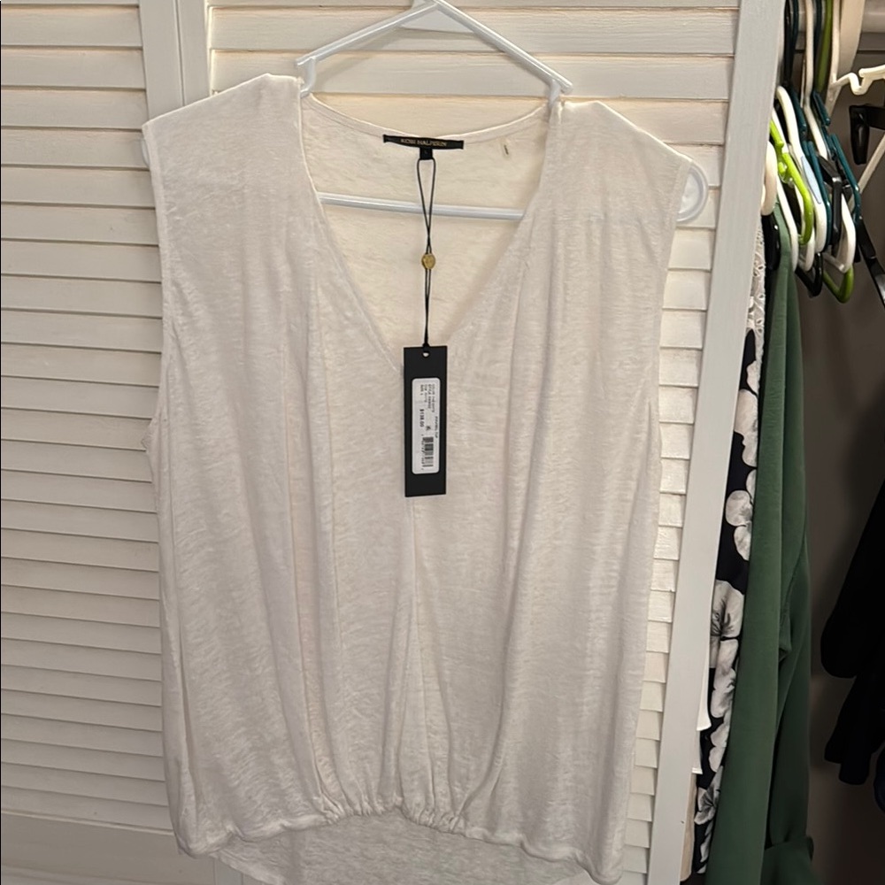 Kobi Halperin Cream Sleeveless Blouse